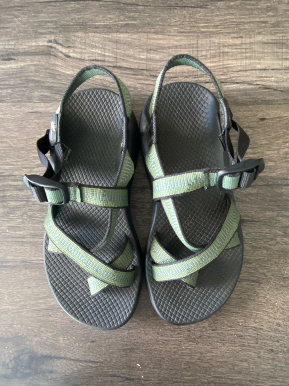 Chaco Strappy Green Summer Hiking Sandals Women’s Size 7 - Picture 3 of 14